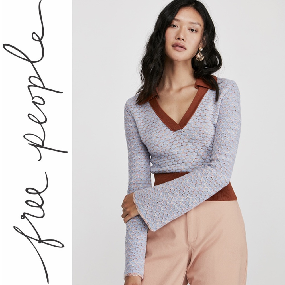 SOLD - Free People Vintage V-Neck Sweater! NWT